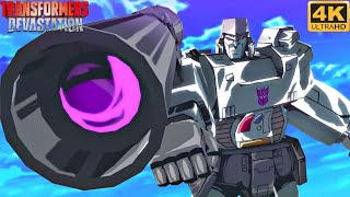 All Megatron Boss Fights  Transformers Devastation 4K 60FPS [upl. by Ylloj]