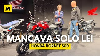 Honda Hornet 500 a EICMA 2023 ENGLISH SUB [upl. by Etterrag]