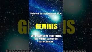 06 Septiembre 2024 HOROSCOPO geminis ALGO PUEDE CAMBIAR suerte✅ tarot geminis horoscopo [upl. by Ynoyrb424]