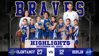 4th Grade Olentangy 27 vs Olentangy Berlin 12 Highlights  December 29 2023 [upl. by Sefton]