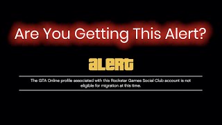 Are You Getting This Alert 👆🏾When You’re Trying To Migrate To Next Gen GTA Online 😉 LennyandTuna [upl. by Anamuj587]