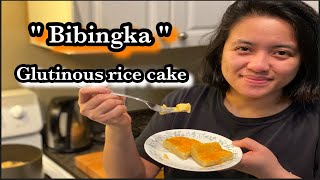 How To Cook Bibingka  Glutinous Rice Flour Recipe  Jessa Anne [upl. by Nuawad707]