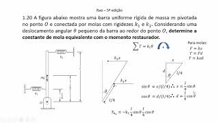 Vibrações Mecânicas  Resolução de questões 110 120 e 172 do RAO [upl. by Sigismundo]