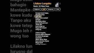 Dj Lilakno Aku  Lirik Google  lagu lirikgoogle djremix [upl. by Otilopih]