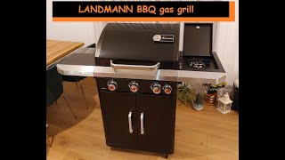 LANDMANN BBQ Gas grill unboxing and assembly [upl. by Bresee]