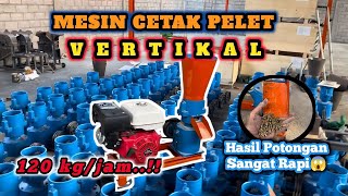 REVIEW MESIN CETAK PELET TERMURAH  Mesin Pencetak Pelet Vertikal Blitar Jatim [upl. by Anida]