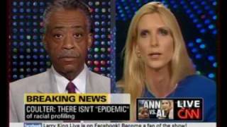 GATES CASE Ann Coulter Teaches Al Sharpton amp All Racists A Lesson pt1 73009 [upl. by Maxie993]