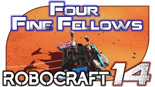 Robocraft Four Fine Fellows Platoons  14 Love SMG [upl. by Pasco955]