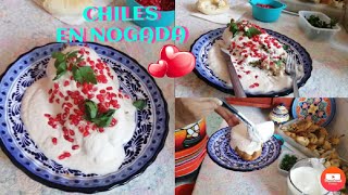 DeliciososChiles en nogada receta Original 😋😋How to make recipe [upl. by Einon57]