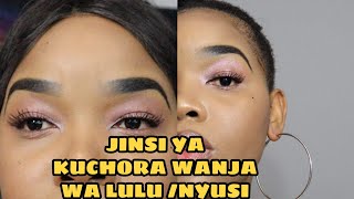 JINSI YA KUPAKA WANJA NYUSI WANJA WA LULU 2023 eyebrowtutorial eyebrowtips eyebrows [upl. by Strander]