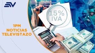 USD 1500 millones se moverán en el comercio interno antes del aumento del IVA Televistazo Ecuavisa [upl. by Yffub]