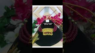 Gold thushi necklace design ideas  kolhapuri thushi designs  maharashtrian traditional jewellery [upl. by Nido]