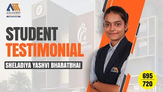 ASHADEEP 🔥🔥  JEE  NEET  FOUNDATION  Student Testimonial SHELADIYA YASHVI  reneet neet2024 [upl. by Roselane]