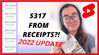 HOW I MADE 317 FROM SCANNING RECEIPTS  Top 3 Receipt Apps to Make Money 2022 UPDATE shorts [upl. by Radmen]