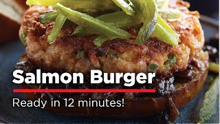 HEB Salmon Burger Grilling Tutorial [upl. by Aerdnas]