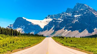 Driving the Icefields Parkway From Banff to Jasper  Scenic Drive Hwy 93 [upl. by Ellennej]