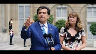 Михаил Саакашвили 2018 и его жена Сандра Рулофс★Mikhail Saakashvili 2018 and his wife Sandra Roelofs [upl. by Onfre]