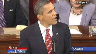 Pres Obamas First State of the Union Address [upl. by Bronwen]