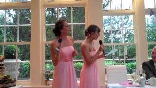 Best Bridesmaid SpeechSong Ever by MacDiamond [upl. by Tnemelc974]