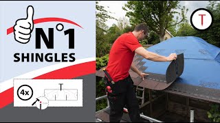 DIY  How to apply rectangular Number One Shingles [upl. by Nyliahs]