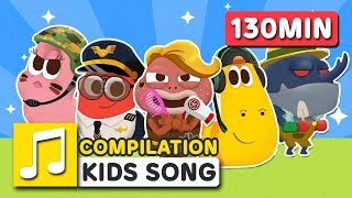 GREAT JOBS IN THE WORLD 2 AND OTHER SONGS  130MIN  LARVA KIDS  SUPER BEST SONGS FOR KIDS [upl. by Kira]