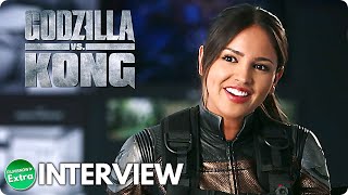 GODZILLA VS KONG  Eiza González quotMaya Simmonsquot Onset Interview [upl. by Arline770]