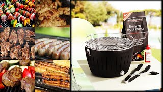 Lotus Grill in action I The smokeless charcoal BBQ [upl. by Cut]