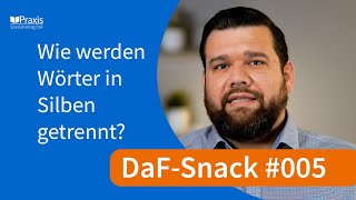 Silbentrennung  Wie werden Wörter in Silben getrennt  DaFSnack  005 [upl. by Sawyer]