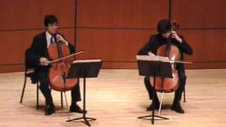 JS Bach Chaconne BVW 1004 arr for 2 cellos [upl. by Ellinad]