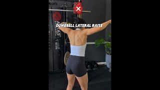 Dumbbell Lateral Raise Tips [upl. by Qulllon173]