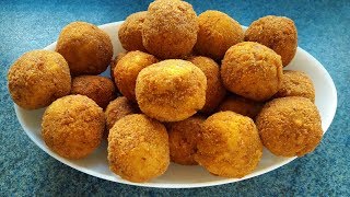 Çıtır Çıtır Patates Topları Tarifi  Potato Balls Recipe  Bizim Terek Yemek Tarifleri [upl. by Cadmar616]