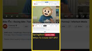 SpringBoot Tutorial When To Create GET APIs Java Spring BootJava Tutorial In TeluguJava Tutorial [upl. by Ttik]