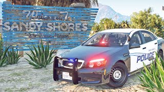 PURSUIT from Sandy to Los Santos Airport in FivePD [upl. by Leirraj]