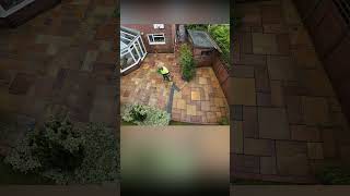 The secret to fast Indian sandstone patio cleaning [upl. by Rede198]