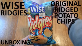 Unboxing Wise Ridgies Original Ridged Potato Chips [upl. by Milewski]