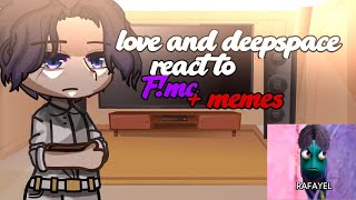 Love and deep space react to FMC  Ft FYN  Otome Game [upl. by Jotham451]