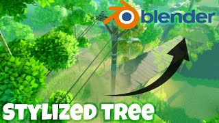 How to create stylized tree in BLENDER [upl. by Heim864]