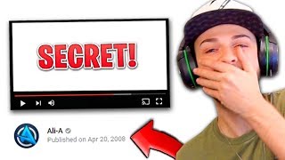 AliA REACTS to his FIRST SECRET YOUTUBE VIDEO [upl. by Ocirema]