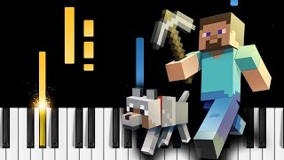 Minecraft Theme  Piano Tutorial [upl. by Sharla]