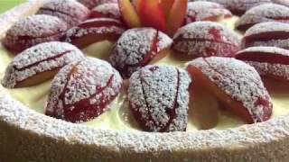 Crostata con farina di riso crema al limone e prugne rosse Gluten free  TUTTI A TAVOLA [upl. by Assetak]