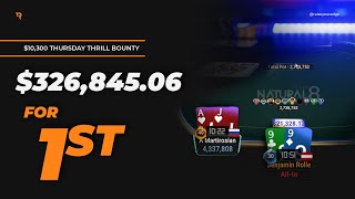 FINAL TABLE Of The 10300 THURSDAY THRILLER  Twitch Poker Highlights [upl. by Tenej]