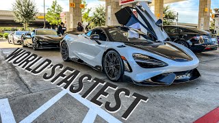 Ferrari SF90 vs Mclaren 765LT vs Tesla Plaid  Battle of the Worlds Fastest  TMATM Episode 1 [upl. by Ecirpak]