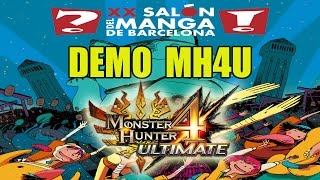 Demo Monster Hunter 4 ULTIMATE en el XX salón del Manga de Barcelona [upl. by Lehsar]