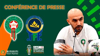 Coupe d’Afrique  Conférence de presse avec Walid Regragui  Vanier Radio [upl. by Namwob]