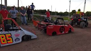 Thunderbird Raceway Dirt track racing 062318 Rookie crash footage [upl. by Emiline]