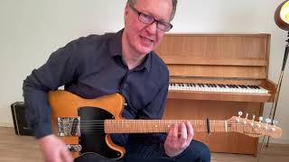 Luka by Suzanne Vega  Guitar Tutorial  Guitar Chords amp Solo  Dommenget Esquire Shin Dumbloid 335 [upl. by Arimas]