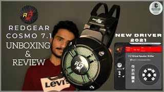 RED GEAR COSMO 71 Gaming Headphones I Unboxing Review amp Driver Install 2021 Edition [upl. by Accalia880]