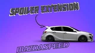 Spoiler Extension Install Mazdaspeed3 [upl. by Audwin]