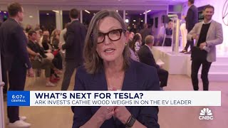 ARK Invest CEO Cathie Wood EVs will be the bulk of the auto market in the next 5 years [upl. by Yenruogis516]