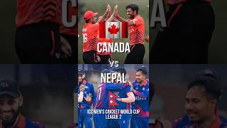 Canada DOMINATES Nepal 🇨🇦 in ICC Mens Cricket World Cup League 2 🏏 [upl. by Arteid544]